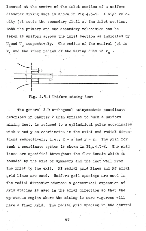 Fig. 4.3-1 Uniform mixing duct