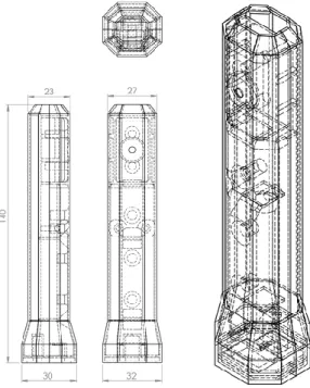 Figure 2: Schematic diagram for custom made racquet sensor 