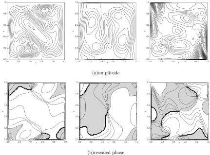 FIG. 10. Optimal vibrational sources at ω = 240 and N = 80: (a) the amplitude of the vibrational