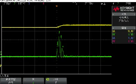 Fig. 8.The capacitor charging waveform with the soft-start resistor. 