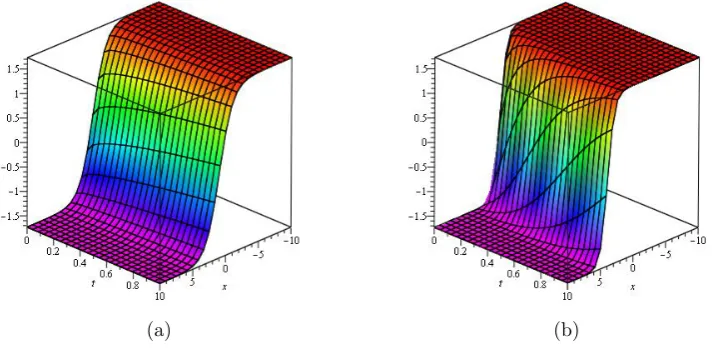 Figure 1: (a) α = 0.5, β= 0.5, a = 0.5 (b) α = 0.5, β= 0.5, a = 1