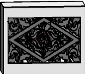 Figure 2: The BIM production of ornamented vent 