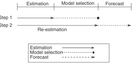 Fig. 3. MNL estimation and forecast procedureNote: The procedure is applied to the Boom Phase (1 January 1994 to 9 March 2000); Bust Phase (10 March 2000 to 3 October2001); and Combined Phase (1 January 1994 to 3 October 2001).