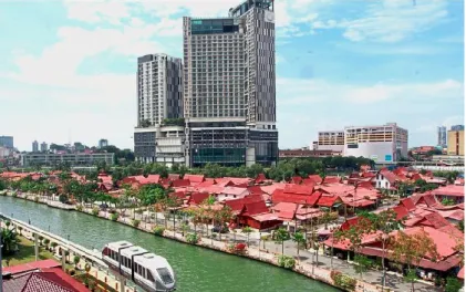 Figure 1: Kampung Morten still retains its traditional Malay kampung charm even  though it is locked in the midst of modern development 