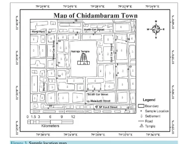 Figure 3. Sample location map. 