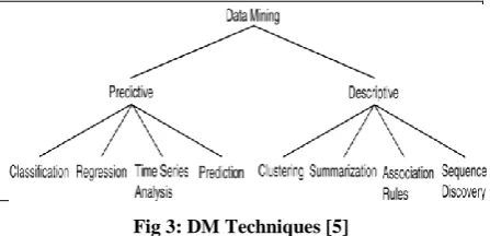 Fig 3: DM Techniques [5] 