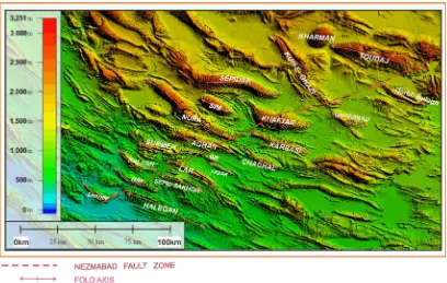 Figure 6. These photographs showing the panorama of northern and southern flank of the Khaftar anticline