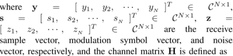 Fig. 1. Turbo equalization system model consists of SISO equalizer and channel decoder.