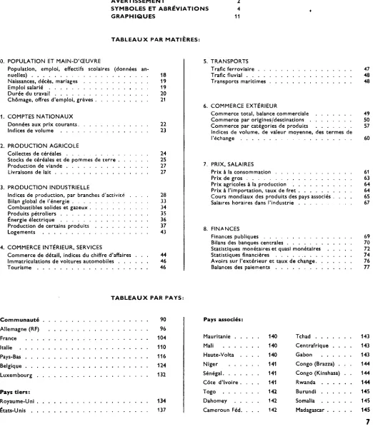Table des matières 