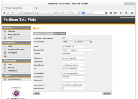 Figure 8. Completeness Form of Data Users 
