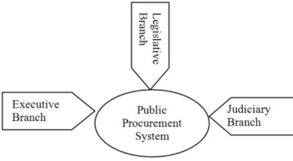 Figure 3. Public Procurement System:  A Check and Balance Power  Thai (2001) explains "that the the 