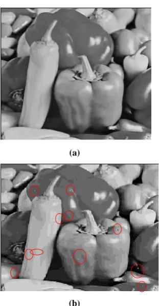 Fig. (11): (a): 4 bits LSB steganography with 16 character message length, (b): 8 bits LSB steganography with 16 character message length
