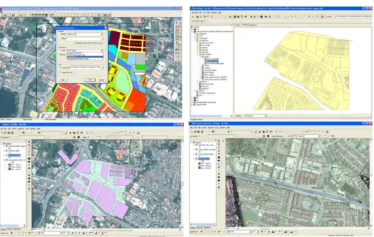 Figure 6: Development of 3-D GIS model. 