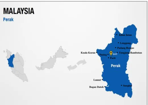 Figure 1: Location of selected small town in Perak, Malaysia Source: Google Image
