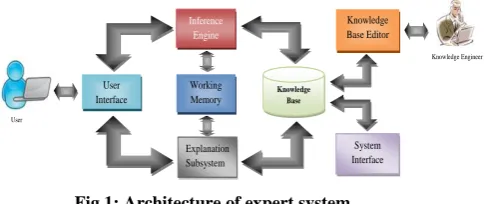 Fig 1: Architecture of expert system 