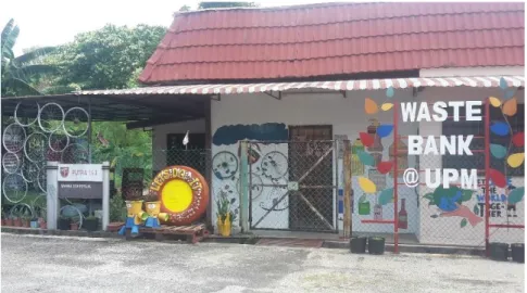 Figure 1 Waste bank at Faculty of Environmental Studies, UPM 
