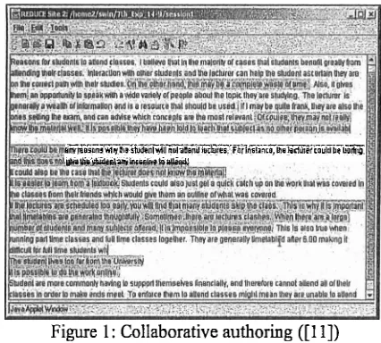 Figure 1 : Collaborative authoring ([I I]) 