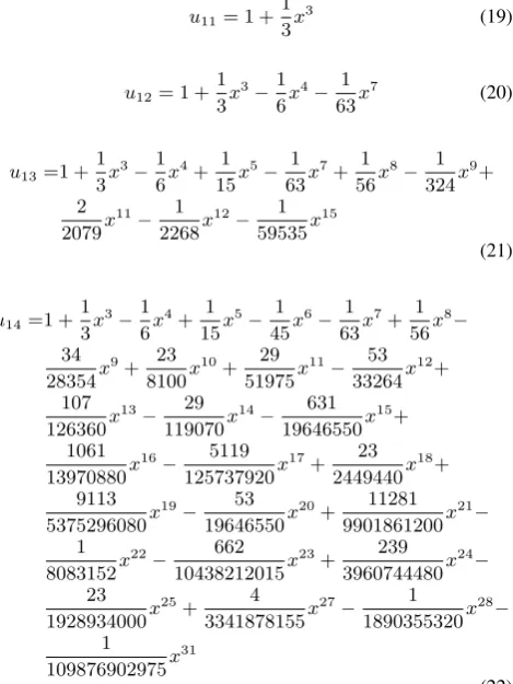 Fig. 1.Comparison of solution obtained by PIA(1, 1) with exact solutionof Example 1