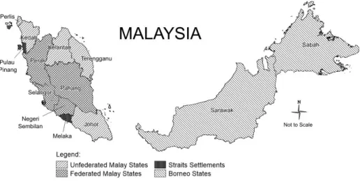 Figure 2: Malaya Administrative Units under British Colonization 