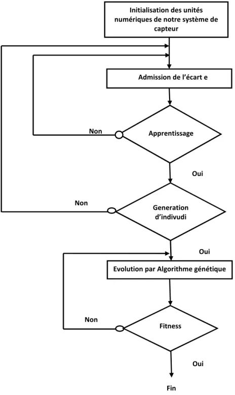 Fig. 8.  Diagramme de fonctionnement régulateur évolutionnaire intelligent Oui 