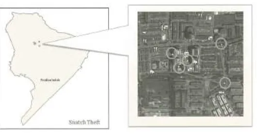 Figure  10 (B): Mean centre movement of  theft and snatch theft based on time frame  subcategories 