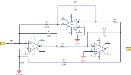 Figure 5. Filter circuit principle diagram.                                                                      