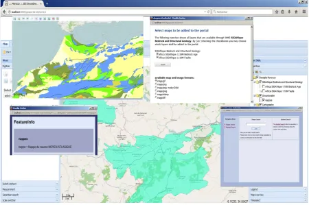Figure 5. Geoportal for groundwater data management in morocco. 