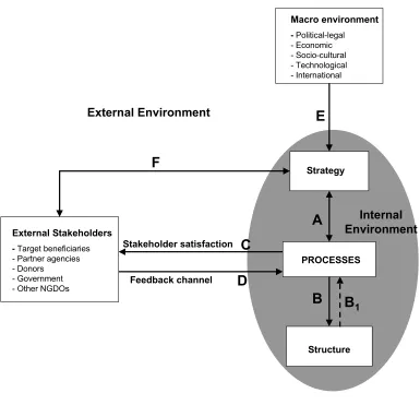 Figure 5.1. Theoretical model showing the relationship between process,