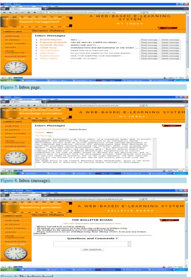 Figure 7. Inbox page.                                                                      