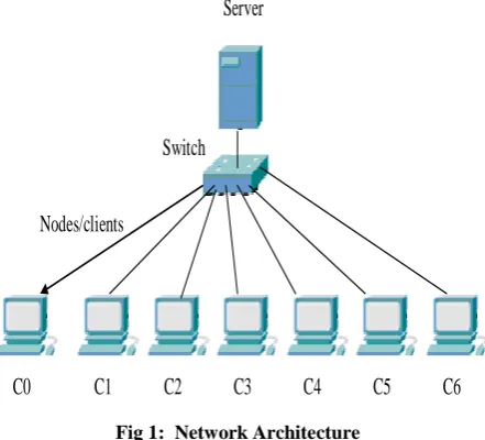 Fig 1:  Network Architecture 