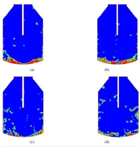 Figure 5 yields more conclusive results. Here, the top blowing condition is directly compared with the full plains the difference in drop formation, slag splashing and height reached by of drops