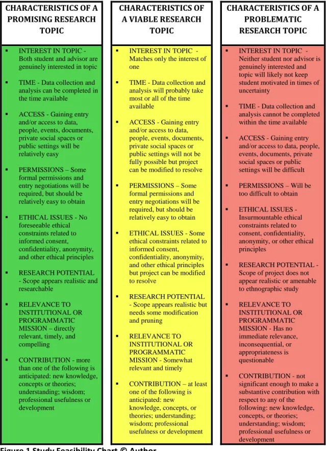 Figure 1 Study Feasibility Chart © Author 