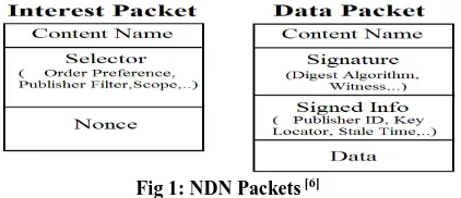 Fig 1: NDN Packets [6] 