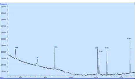 Figure 2: Chromatogram of spiked fried meat sample 