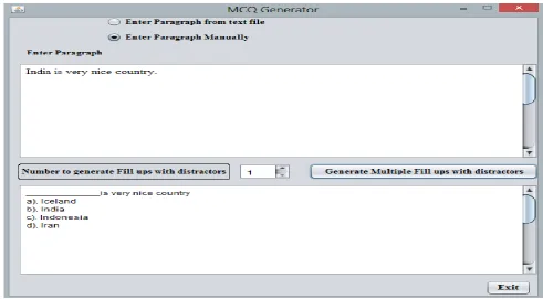 Table 8 Fill in the blanks with distractor Analysis through tool as well as manually