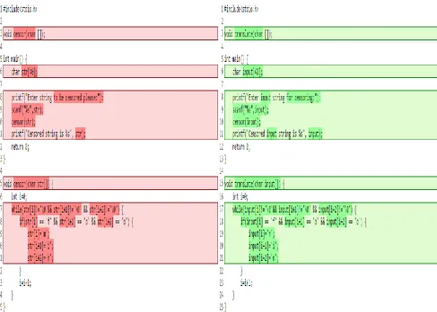 Fig 13: Diff between two plagiarized files
