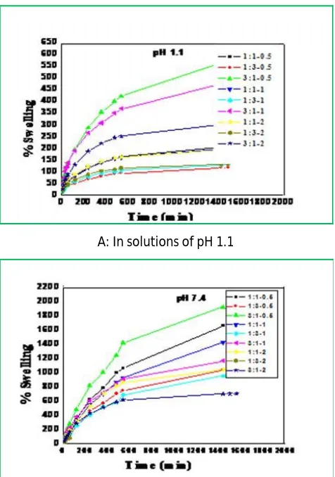 Figure 3: SEM image of IPN hydrogel at (a) wet state (b) dry state 