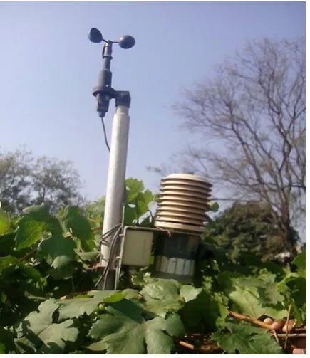 Fig 2: Weather acquisition device in Grapes research center 