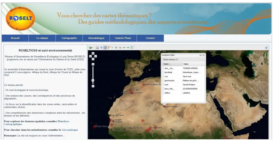 Figure 5. The new version of ROSELT website.