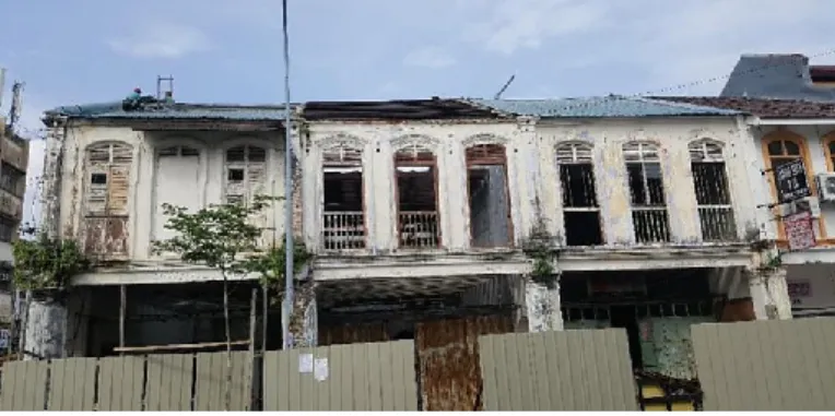 Figure 6: Decaying Old Shophouses at Jalan Market 