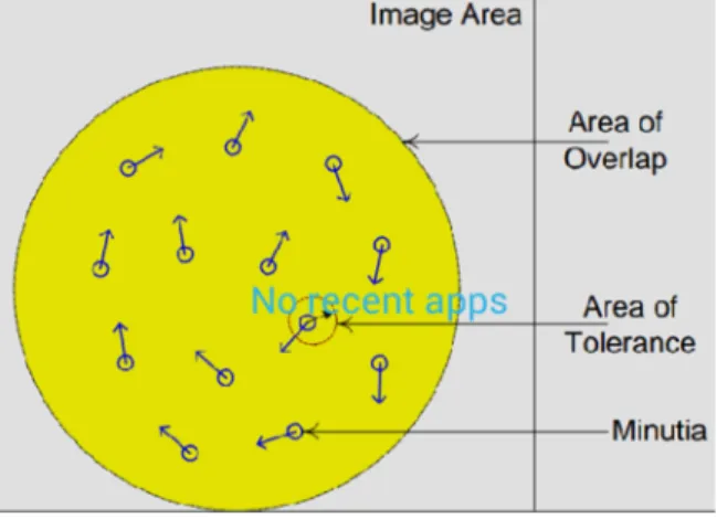 Figure 4. Fingerprint and its Minutiae. 