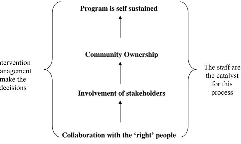 Figure 5.2: Daniel’s View of Program Implementation and Sustainability 