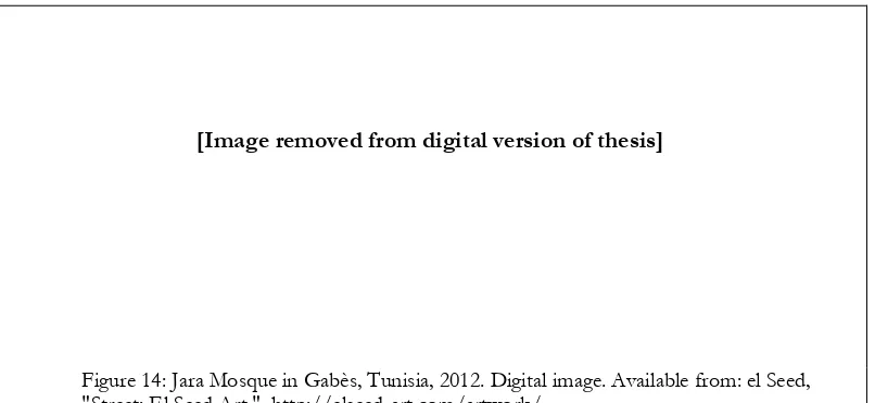 Figure 14: Jara Mosque in Gabès, Tunisia, 2012. Digital image. Available from: el Seed, 