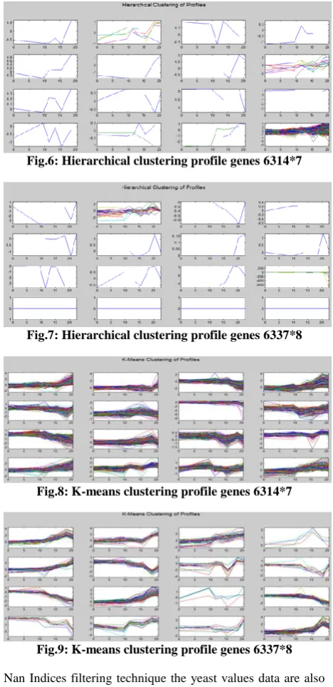 Fig.6: Hierarchical clustering profile genes 6314*7 