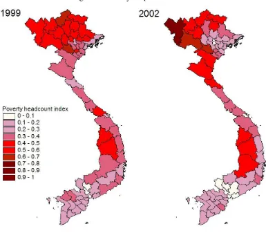 Figure 7: Poverty estimates of districts 
