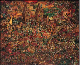 Figure 2. Liu Dahong, The Awakening of Insects (Chaos) (oil 1988/lithograph 2007), courtesy of the artist