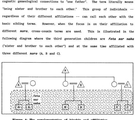 Figure 4: The compleaentation of kinship and affiliation 