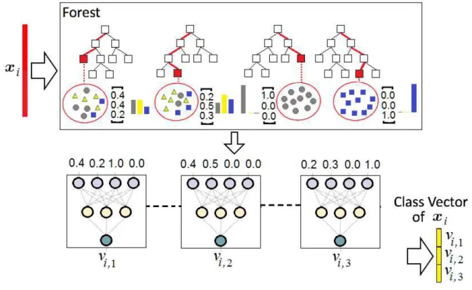 Figure 4: An illustration of the class vector generation by using C identical neural networks with shared parameters.