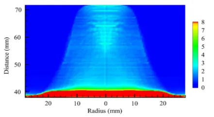 Fig. 5. Areal density results of sn08 target. 