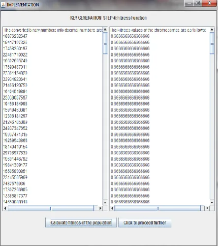 Figure 2. Screenshot of the Fitness Function Calculation 